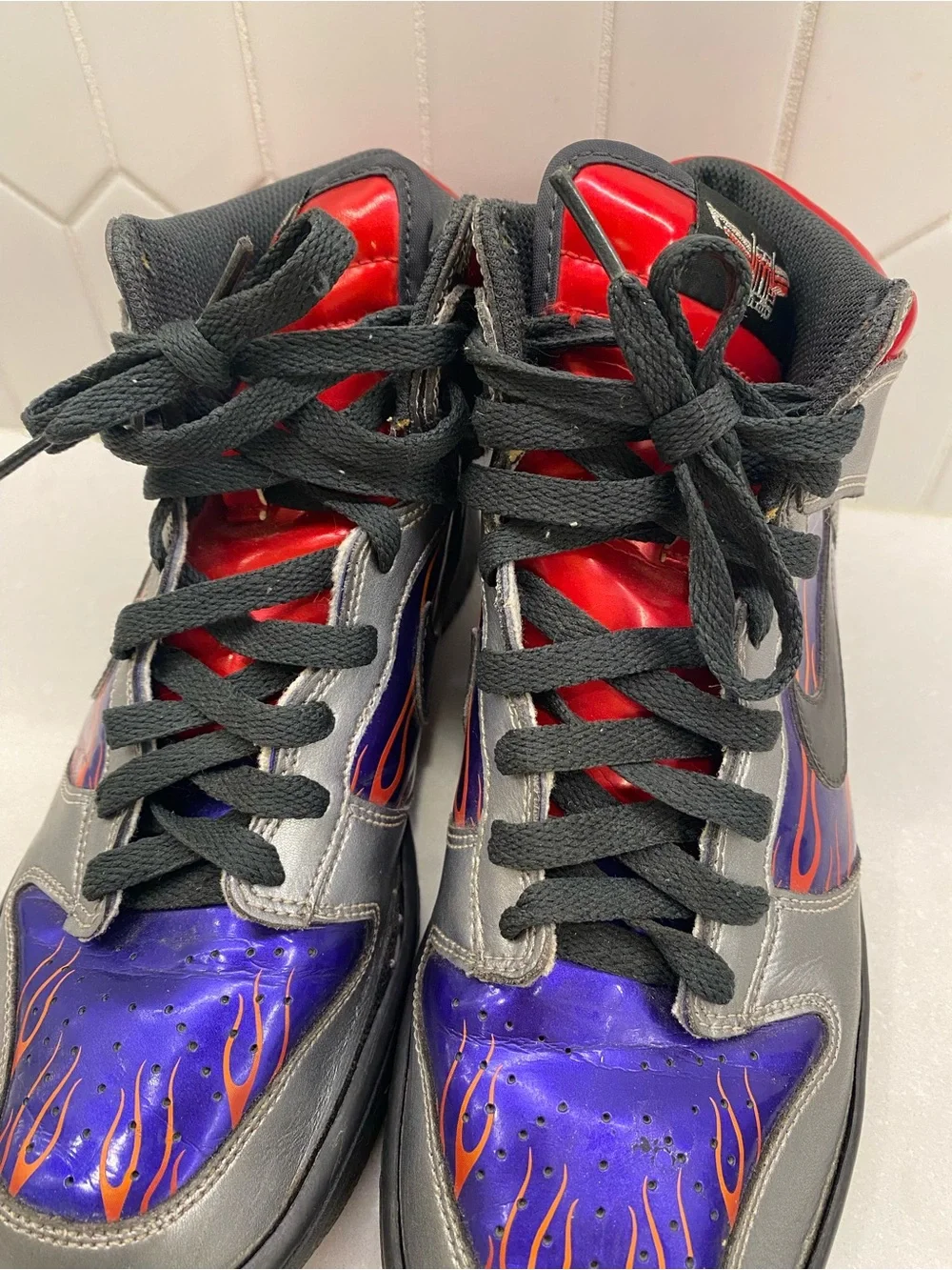 Vintage 2009 Nike Dunk High Optimus Prime Transformers Y7